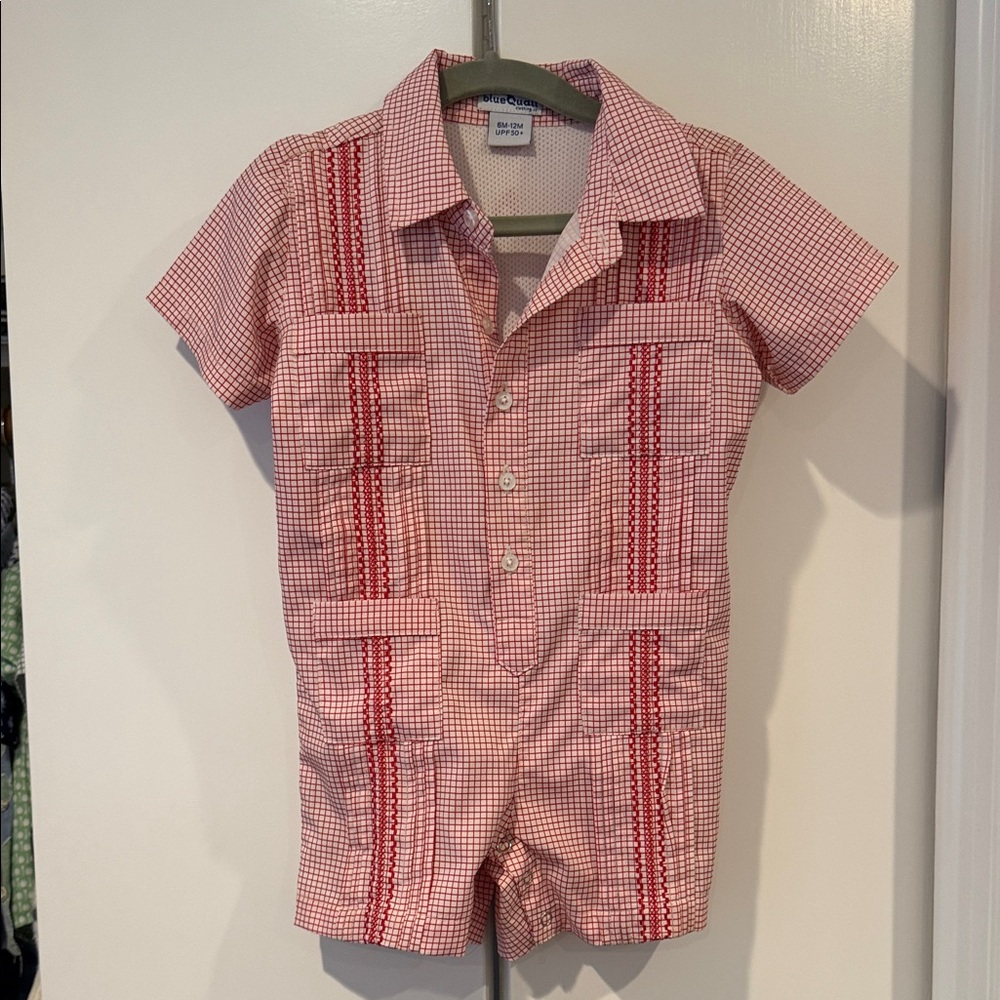Blue Quail Guayabera Romper